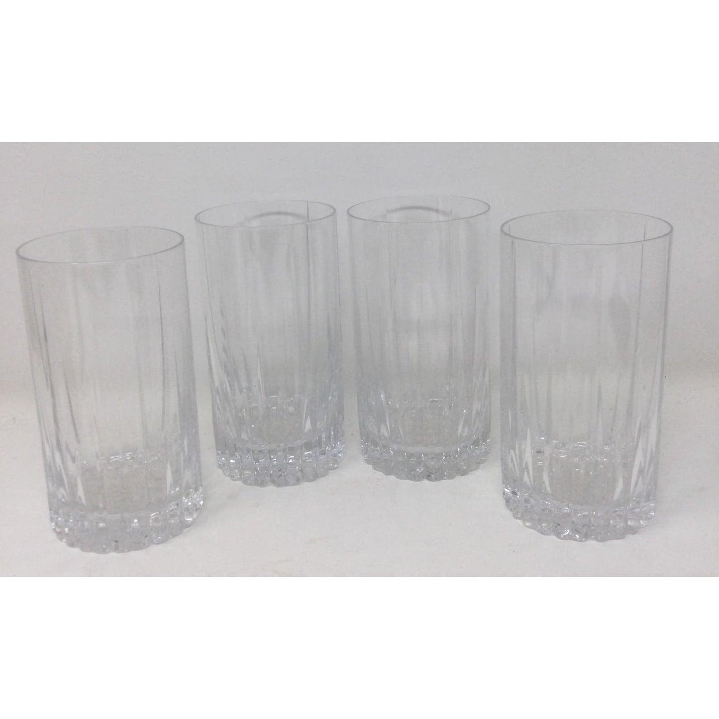 Mikasa Crystal “Arctic Lights” Highball Glasses Set of 4 Rare HTF