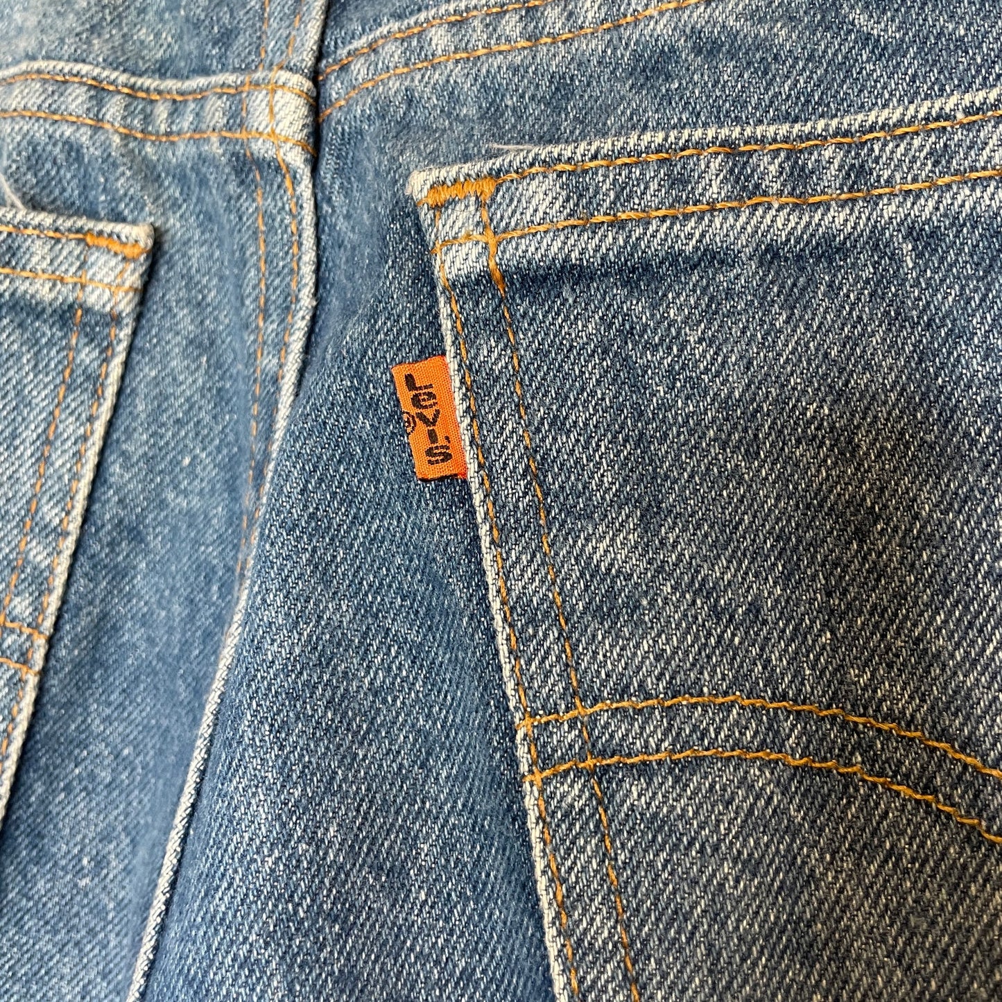 Vintage 1995 Levi's Denim Jeans 517 34x34 Medium Wash Orange Tab 1990s B