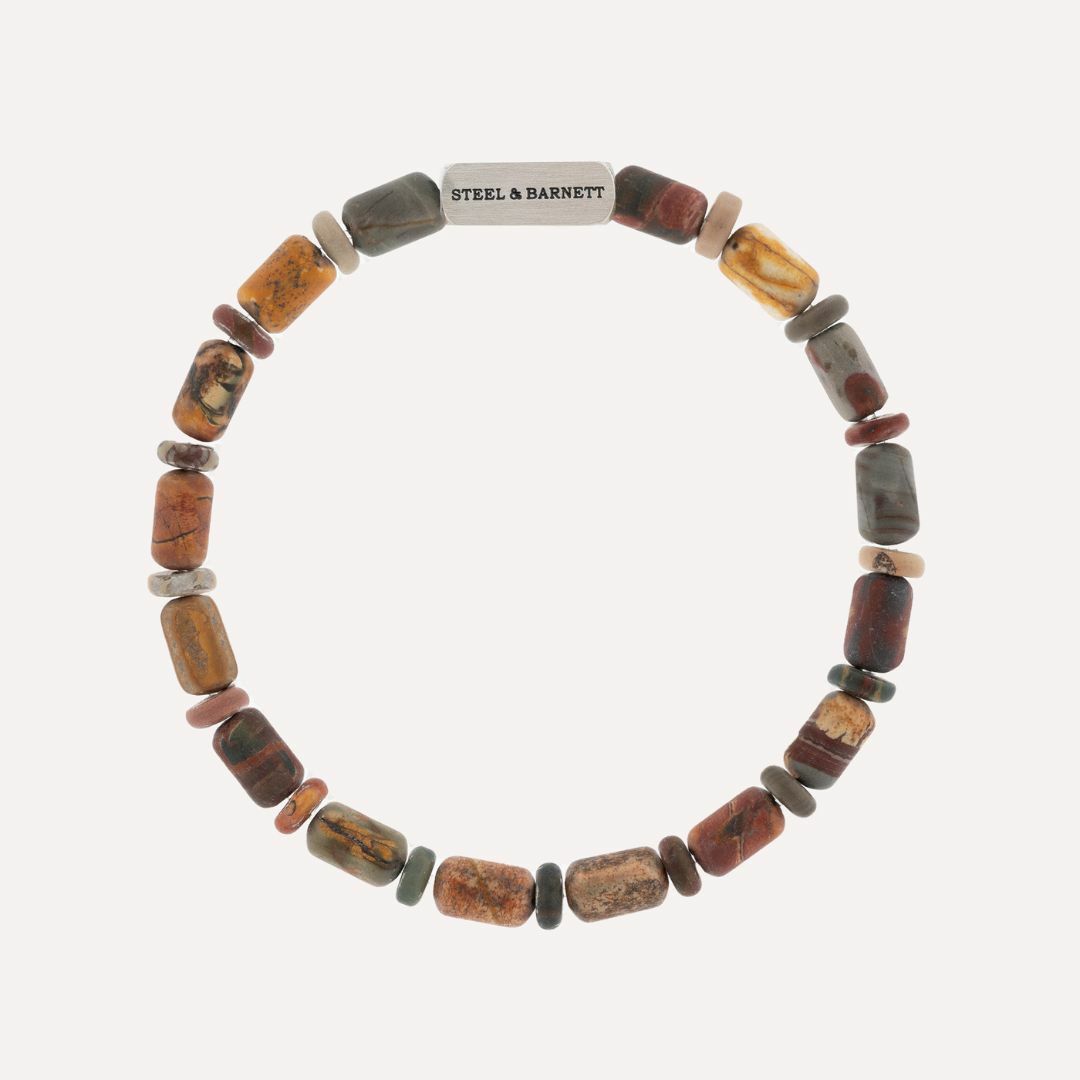 Colourful Cal Barrel Gemstone Bracelet