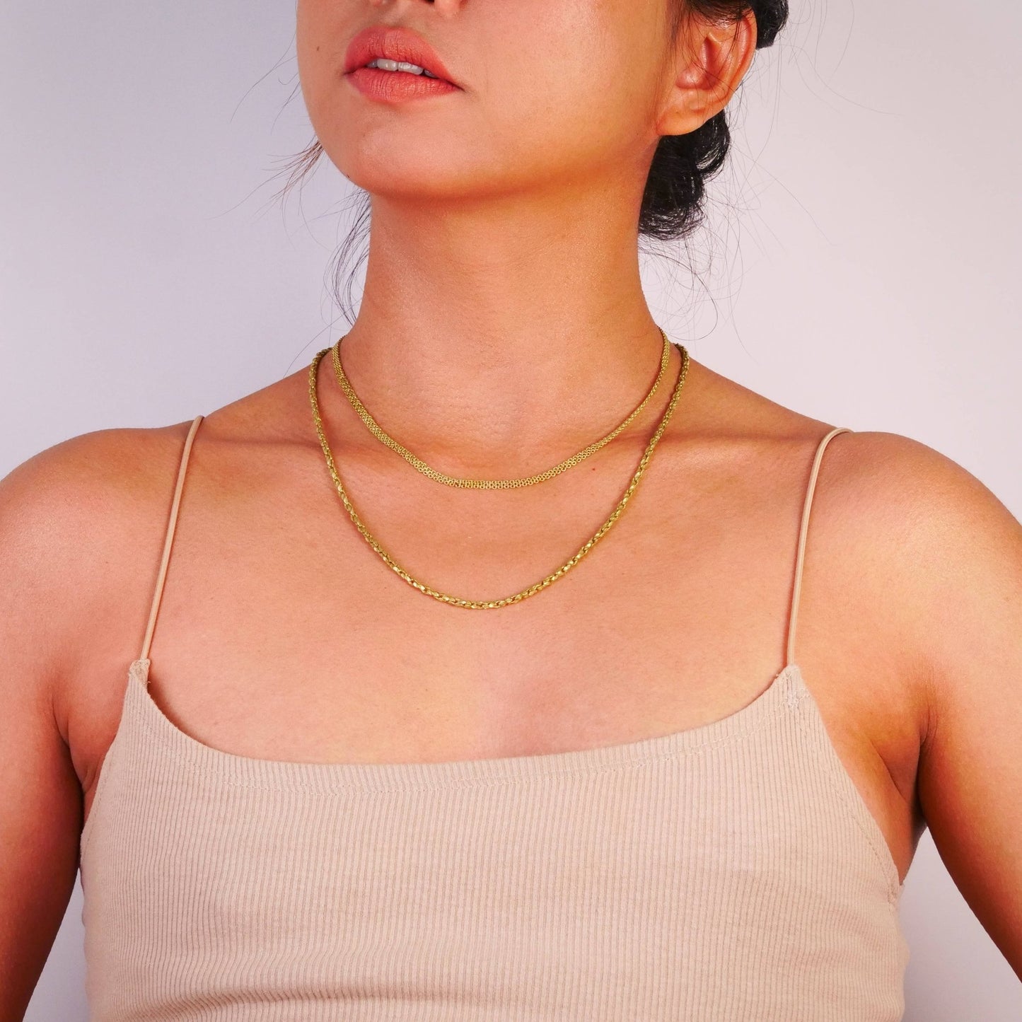 Textured C Link Brass Chain - Anti Tarnish - MST GoodsBaizaar