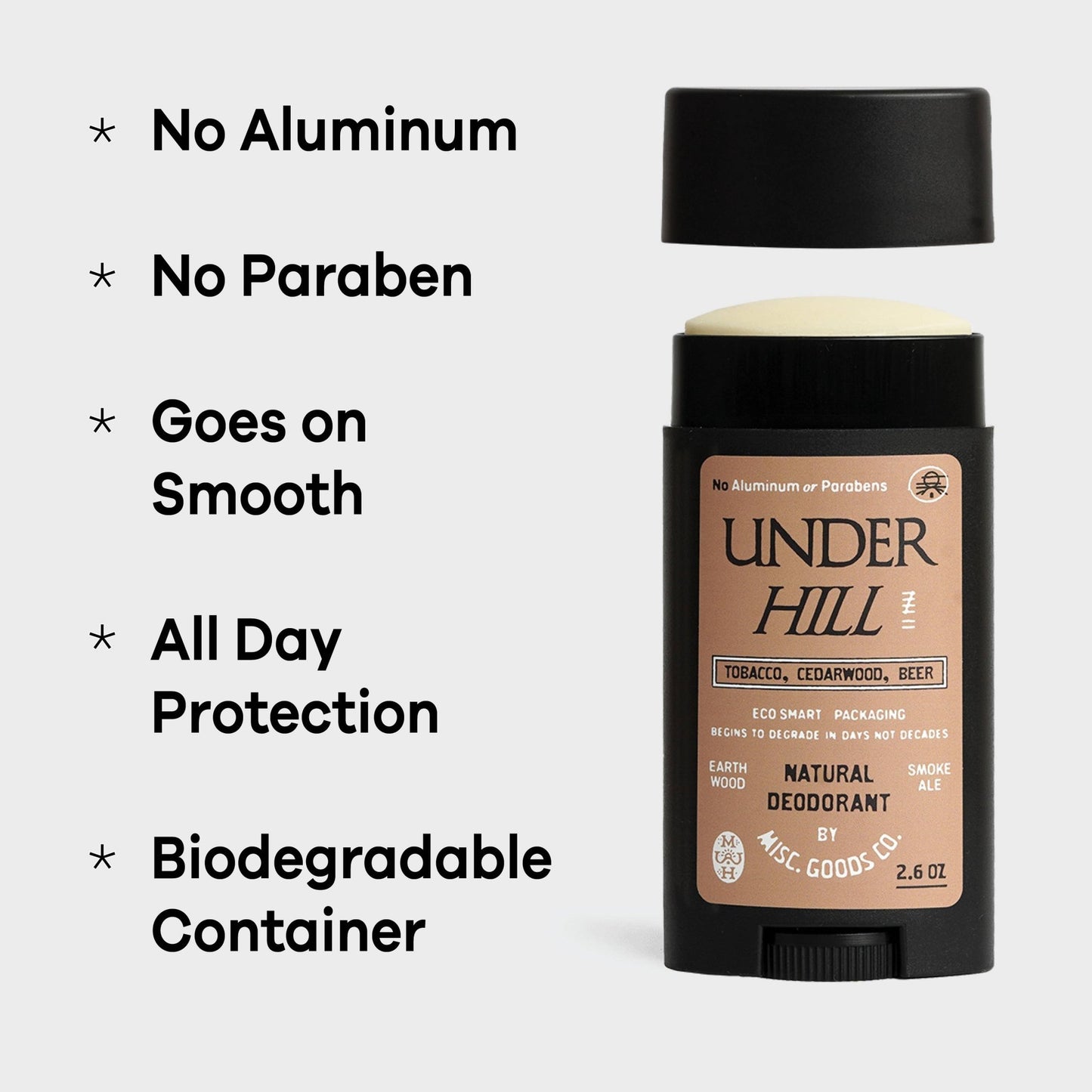 Underhill Natural Deodorant | No Aluminum or Parabens - MST GoodsMisc Goods Co.