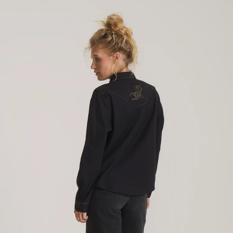 Ritual Range Button Up Shirt in Black