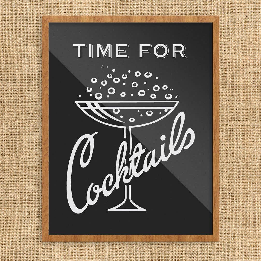 Fridgedoor Time for Cocktails Print