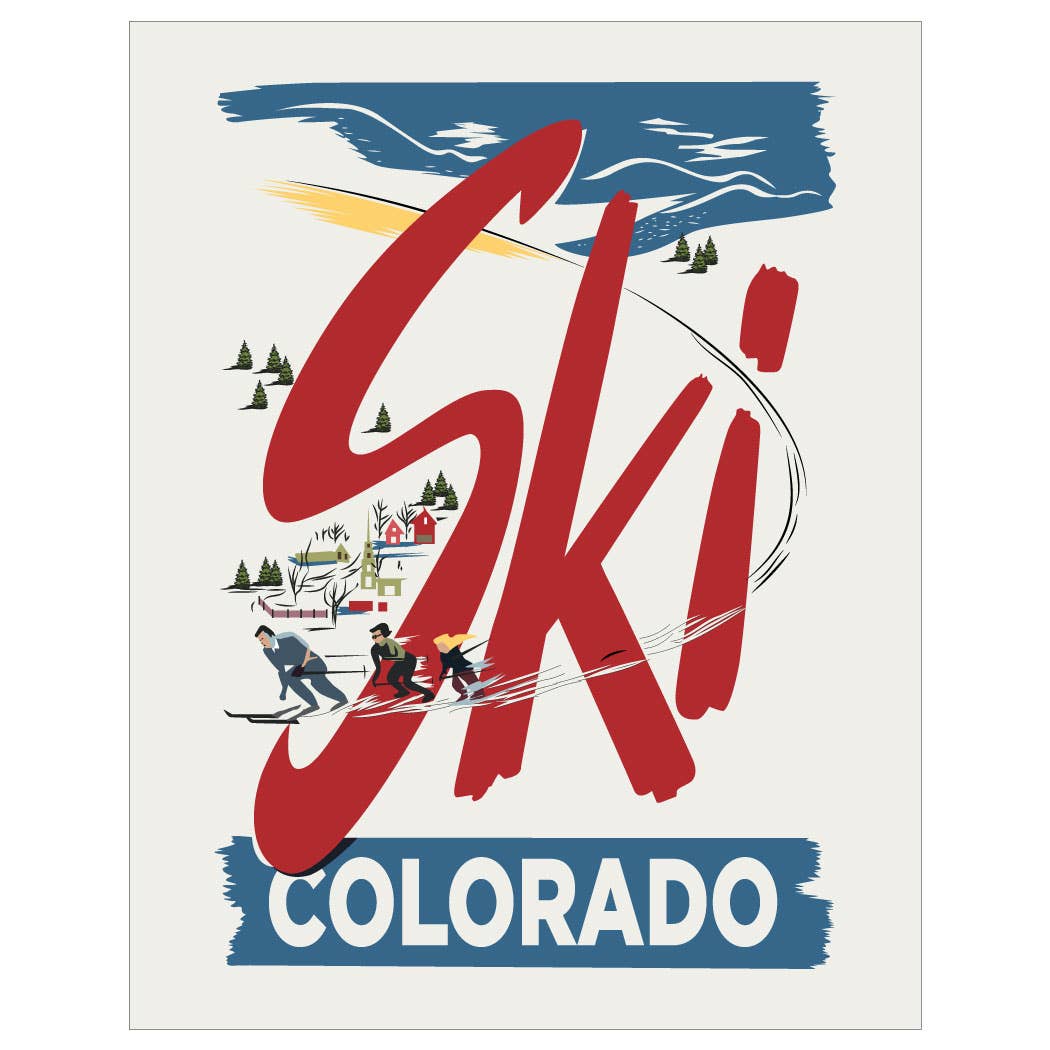 2.5'' x 3.5'' Ski Colorado Magnet