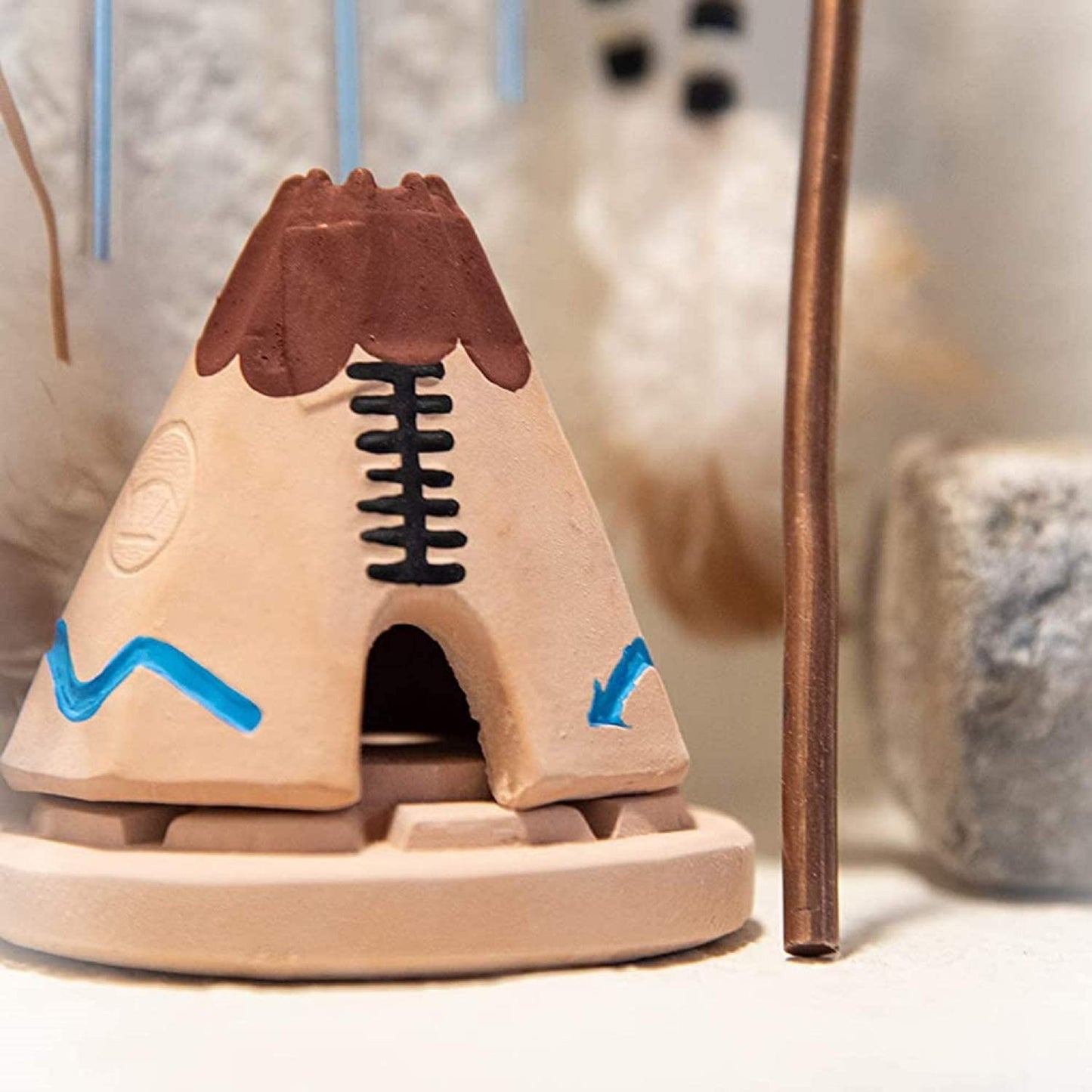 Teepee Natural Wood Incense Burner