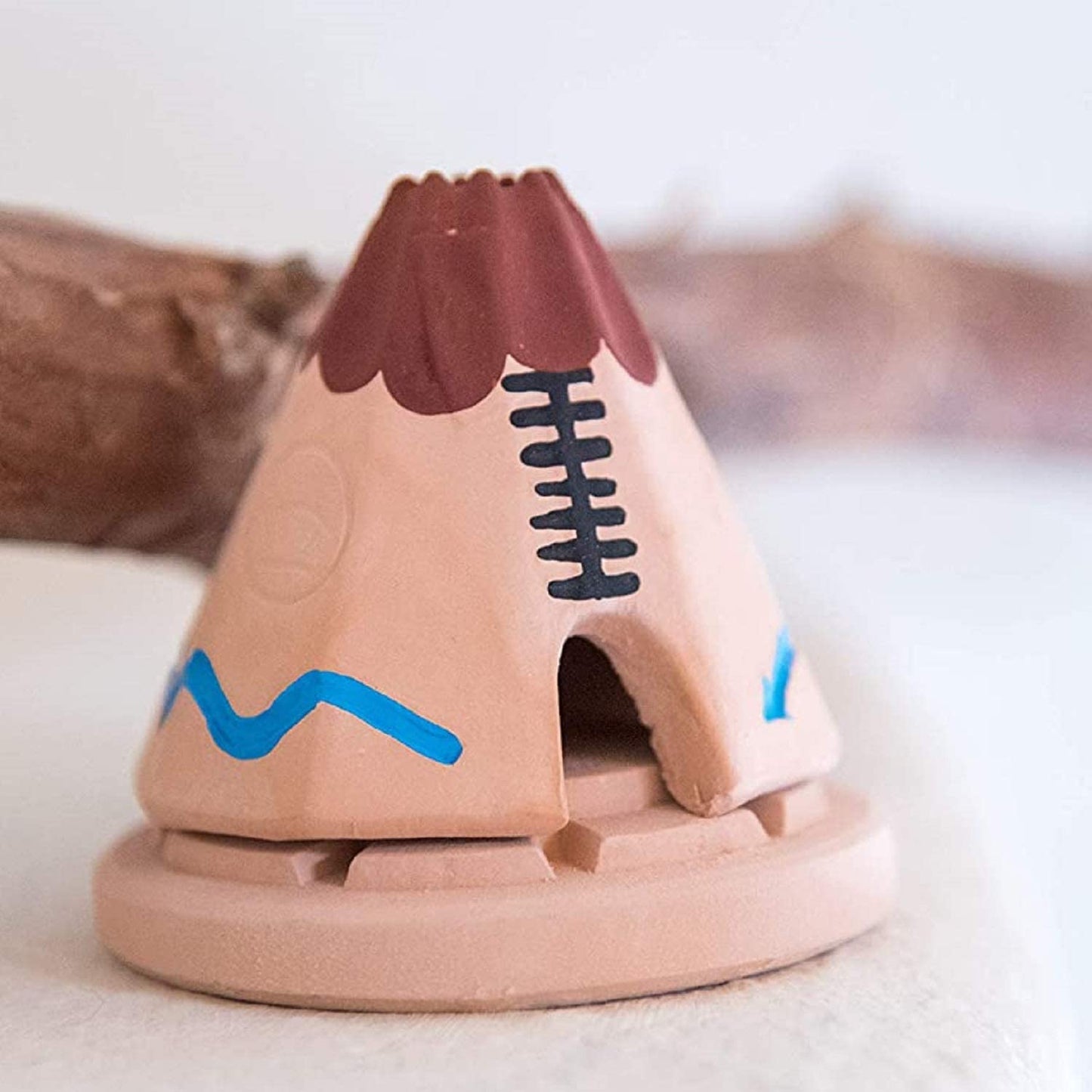 Teepee Natural Wood Incense Burner