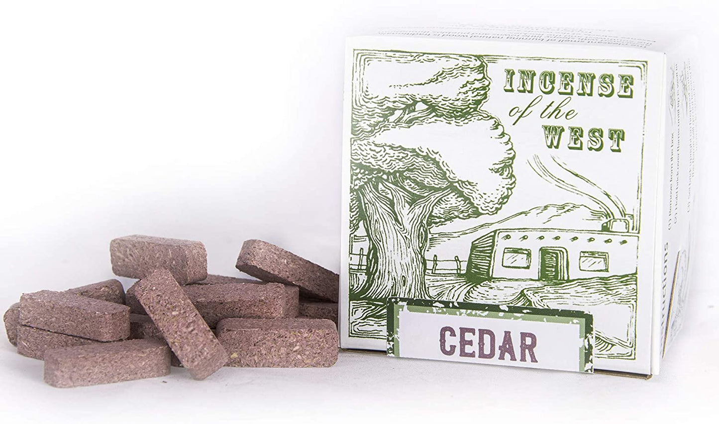 40 Count Natural Wood Incense Bricks