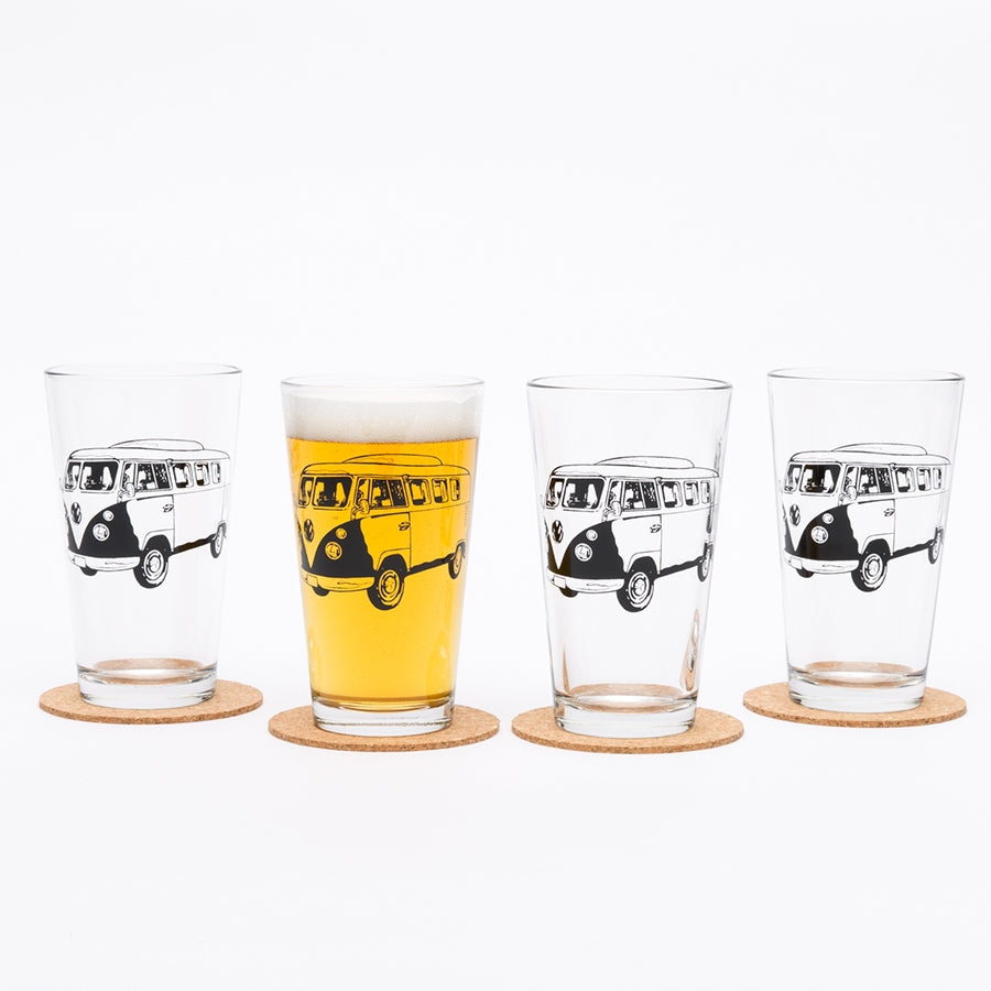 Bus Pint Glass