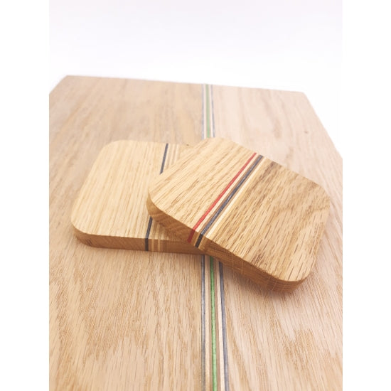 Upcycled Skateboard Coasters - Set of 2
