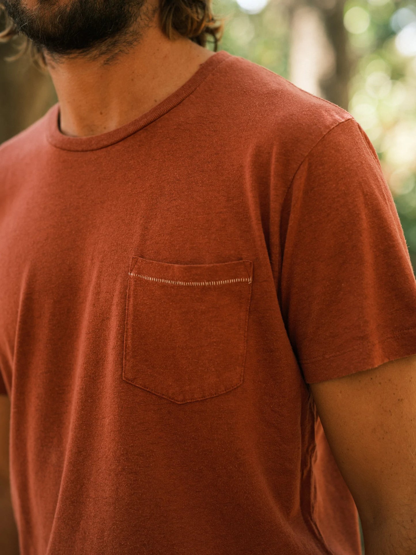 Hemp Stripe Pocket Tee