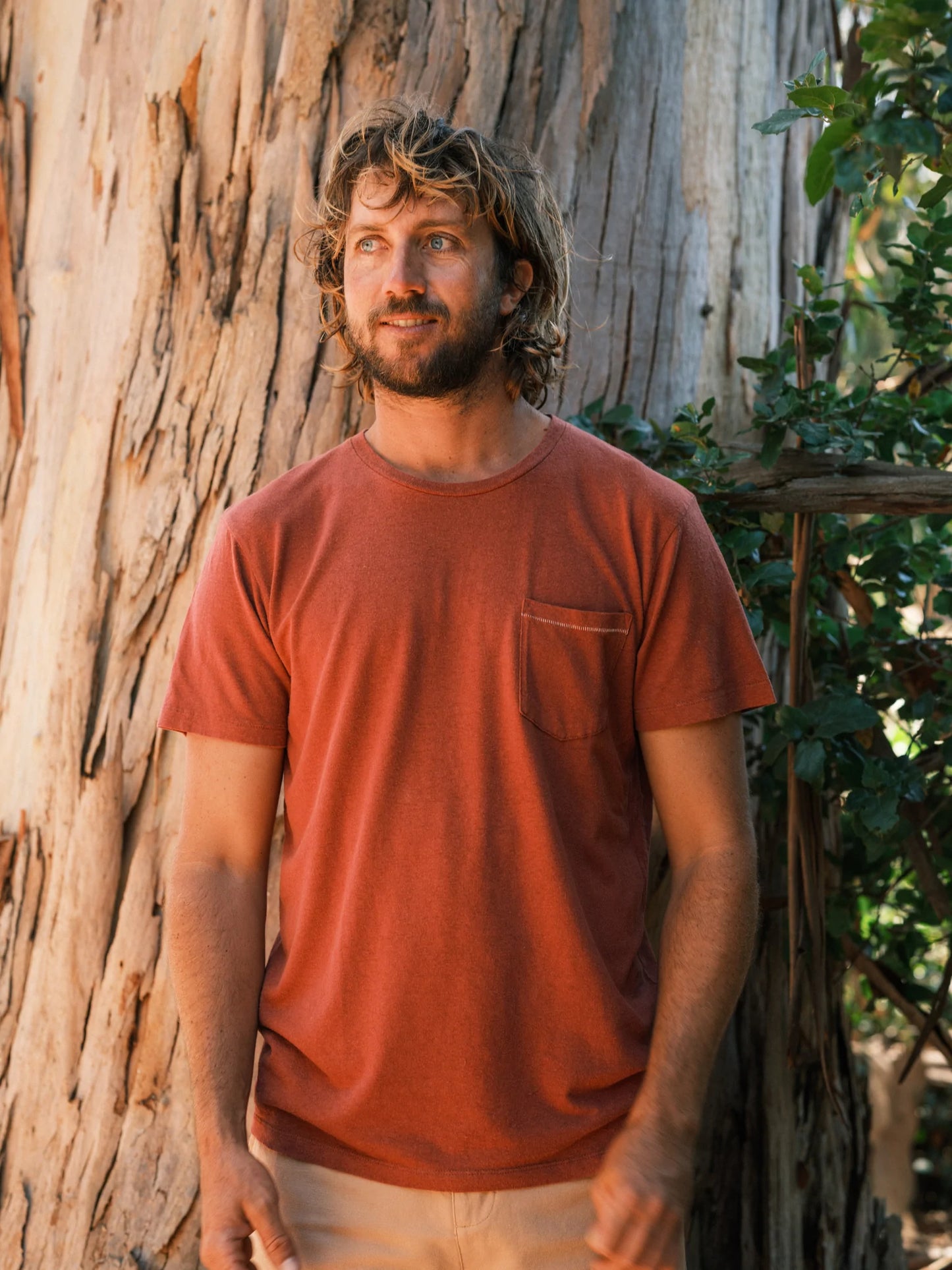 Hemp Stripe Pocket Tee
