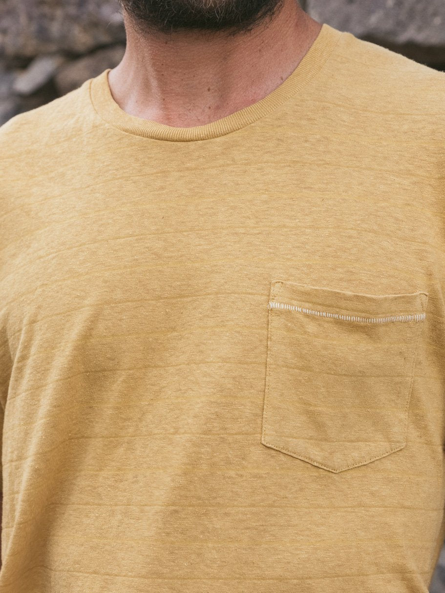 Hemp Stripe Pocket Tee