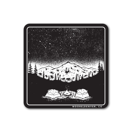 Camping Night Sky Sticker