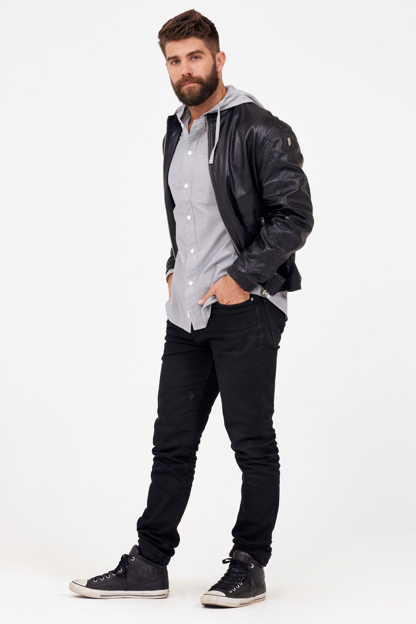 Ormey Men's Leather Jacket