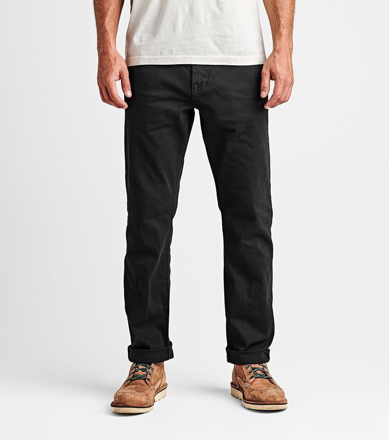 Roark HWY 128 Straight Fit Broken Twill Jeans - Black