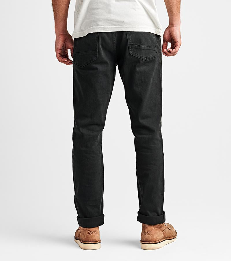 Roark HWY 128 Straight Fit Broken Twill Jeans - Black