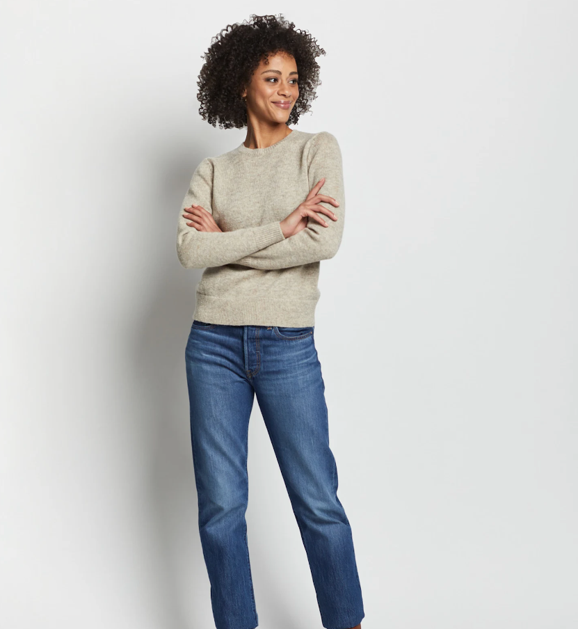 SHETLAND WASHABLE WOOL CREWNECK