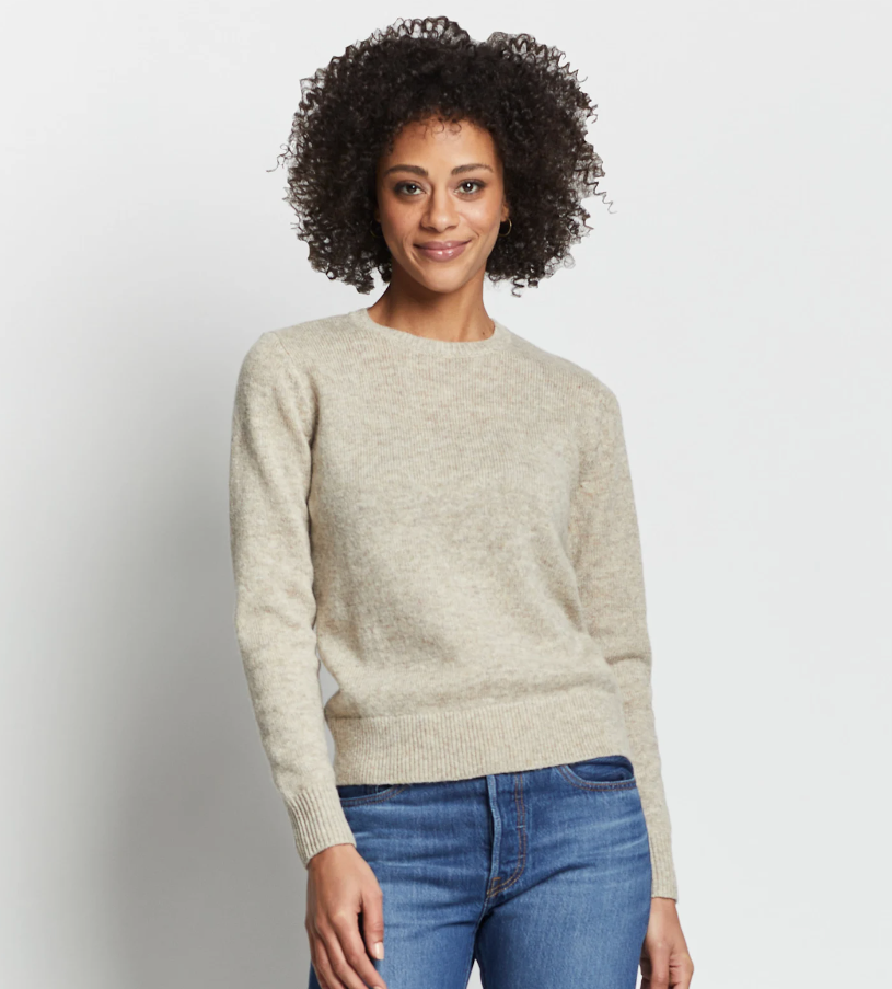 SHETLAND WASHABLE WOOL CREWNECK
