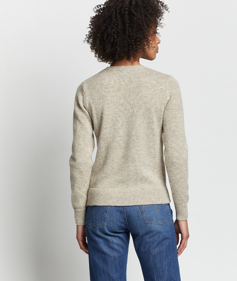 SHETLAND WASHABLE WOOL CREWNECK