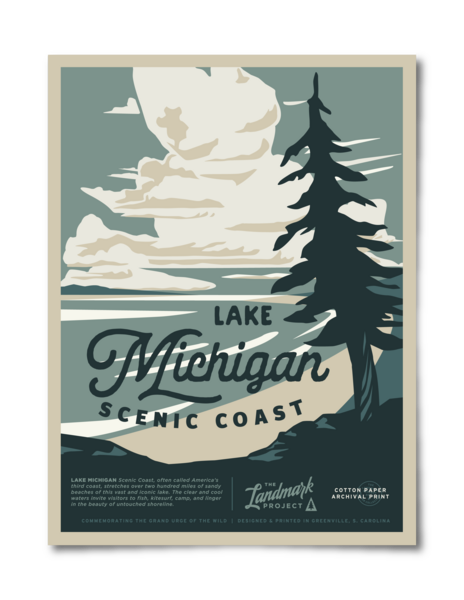 Lake Michigan - 12x16 Poster
