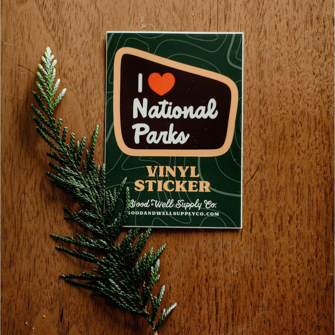 I Heart Parks Vinyl Sticker