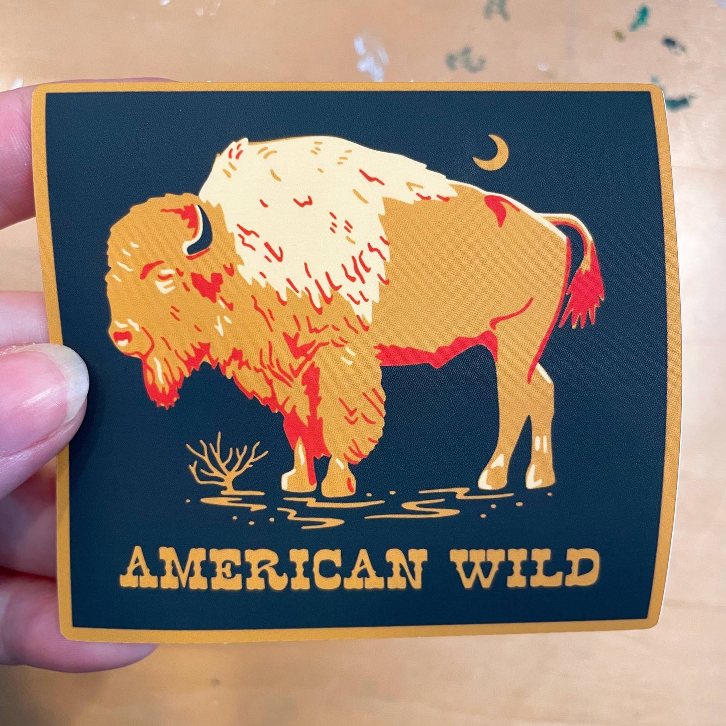 American Wild Bison Sticker