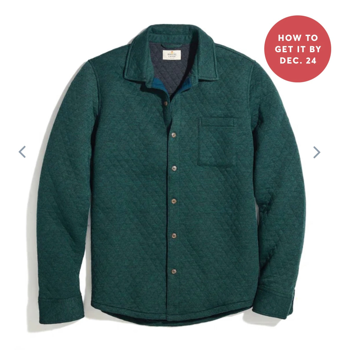 Corbet quilted overshirt