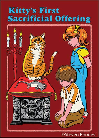 Magnet-Kitty's first sacrificial offering. - MST GoodsRefrigerator MagnetsEphemera