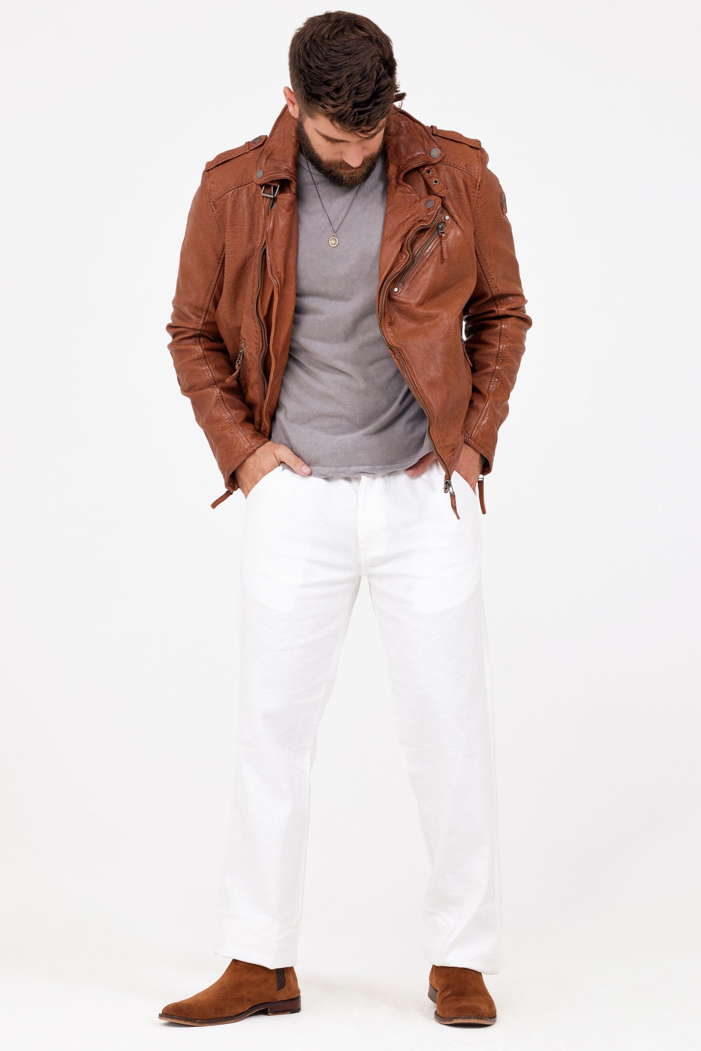 Malic Men's Leather Jacket