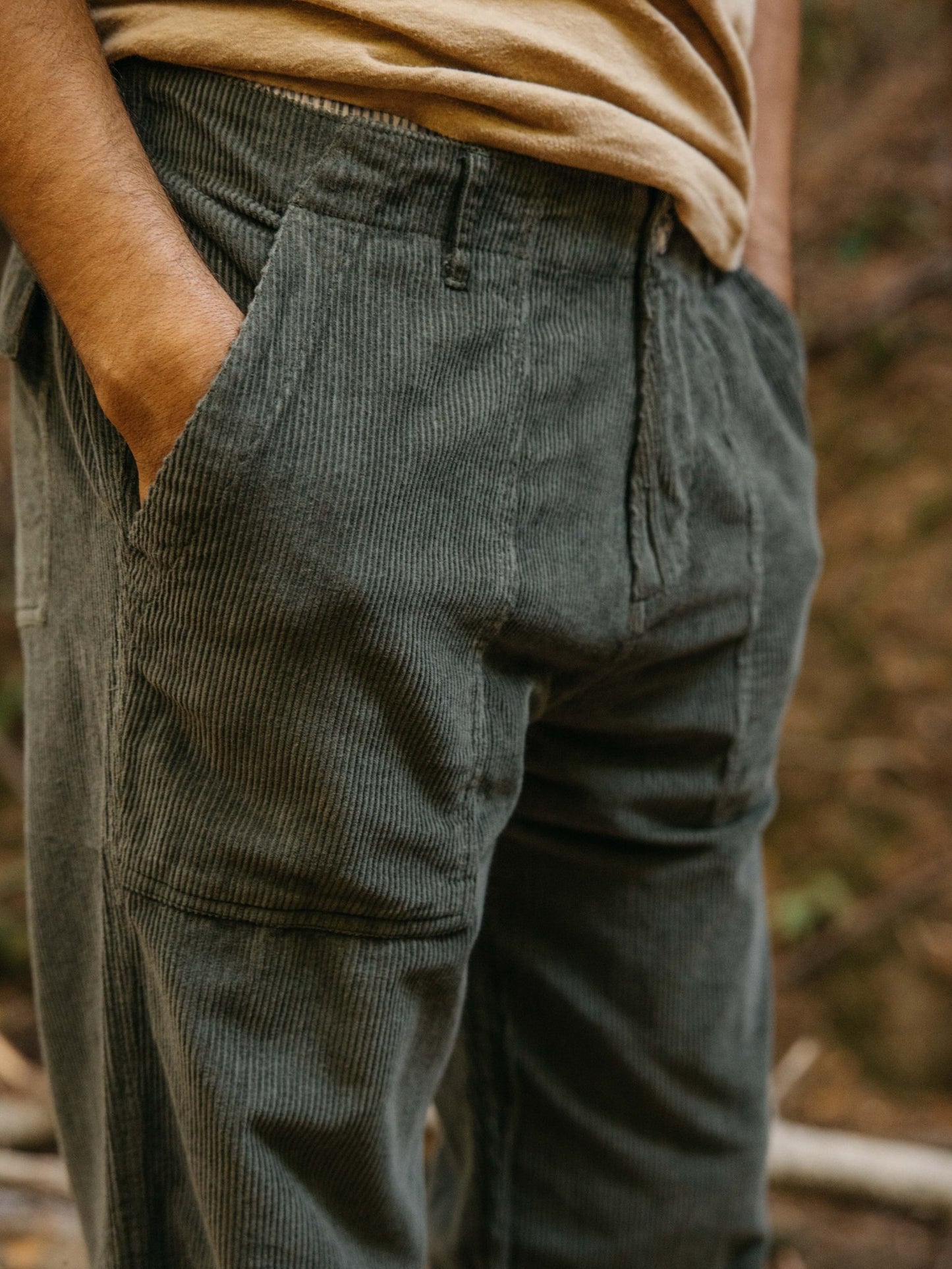Salvador Corduroy Pants - Moss