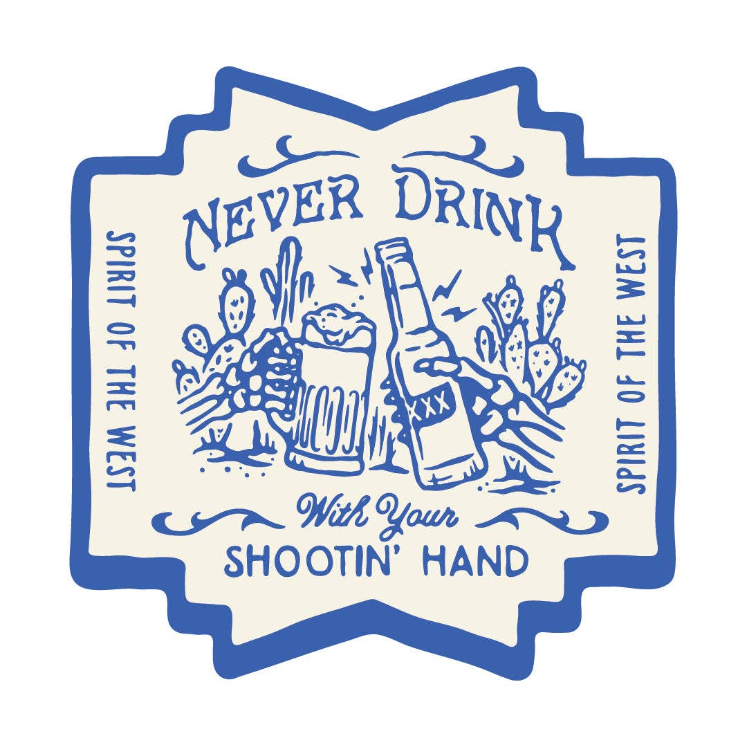 Shootin' Hand Sticker - ¡Salud! Edition - MST GoodsSendero Provisions Company