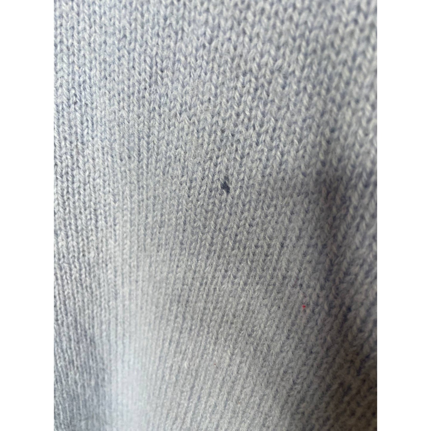 Vintage 1980s Shetland Wool Sweater Periwinkle Blue Sweater Blue V L Neck b127