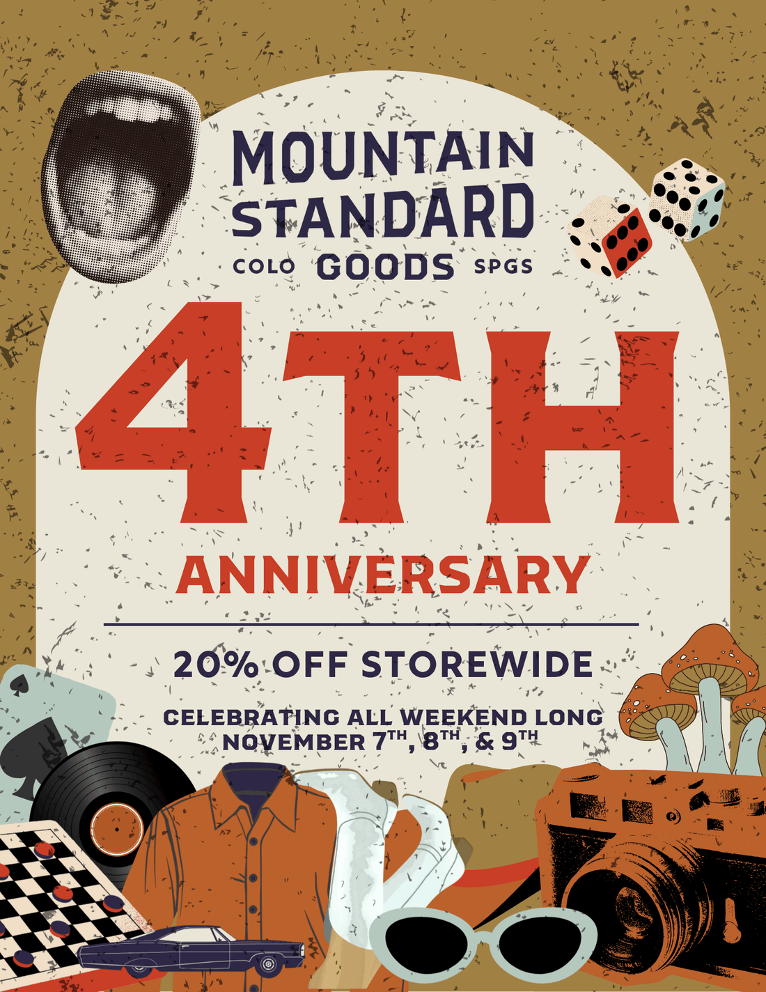 This Weekend; Mountain Standard Good's 4 Year Anniversary Celebrations! - MST Goods
