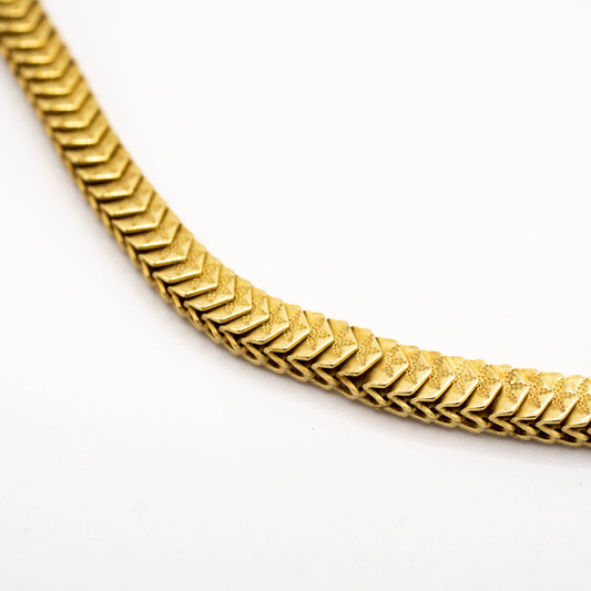 Decorated Brass Slink Chain - Anti Tarnish