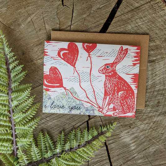 Greeting card | i love you bunny
