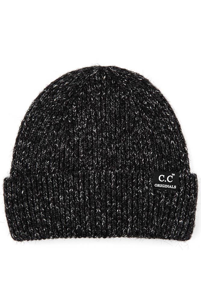 C.C Ribbed Wool Blend Beanie