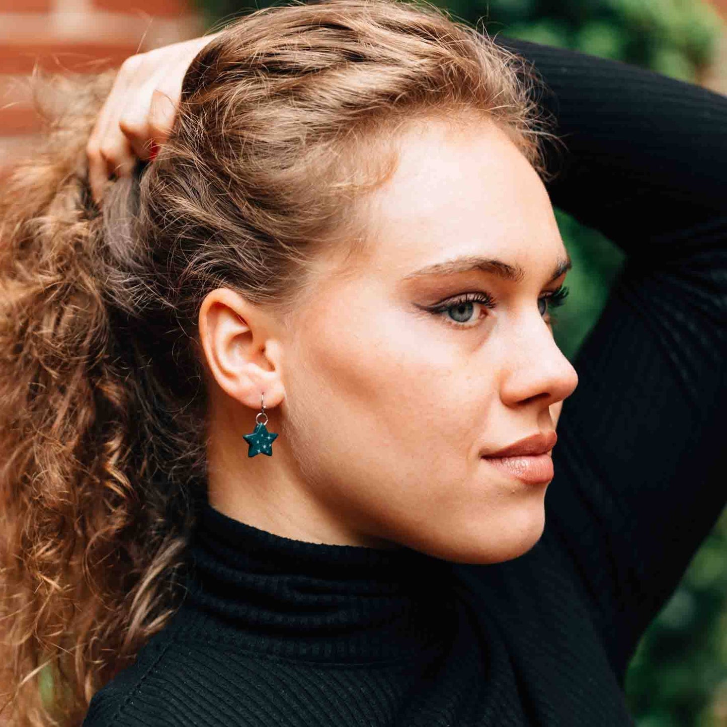 Sitaron Tagua Star Drop Earrings
