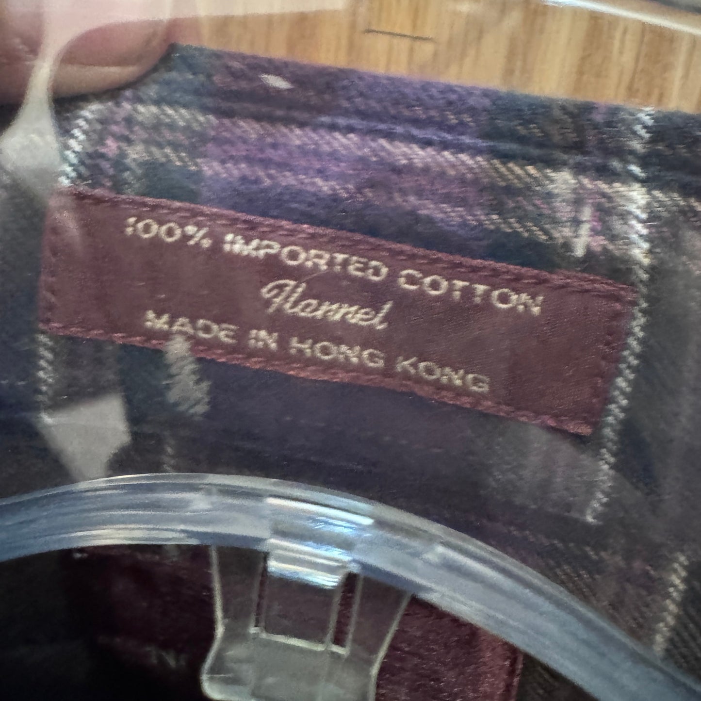 Vintage 1990s Nordstrom Flannel Cotton Soft Heavy M Neutral Purple Gray Brown