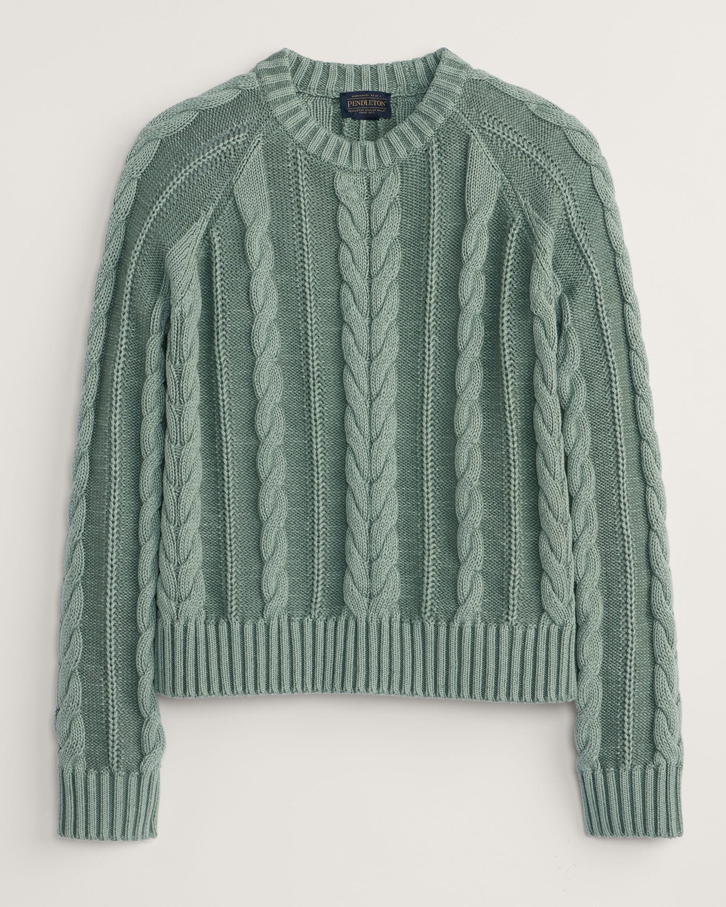 WOMEN'S COTTON CABLE SWEATER