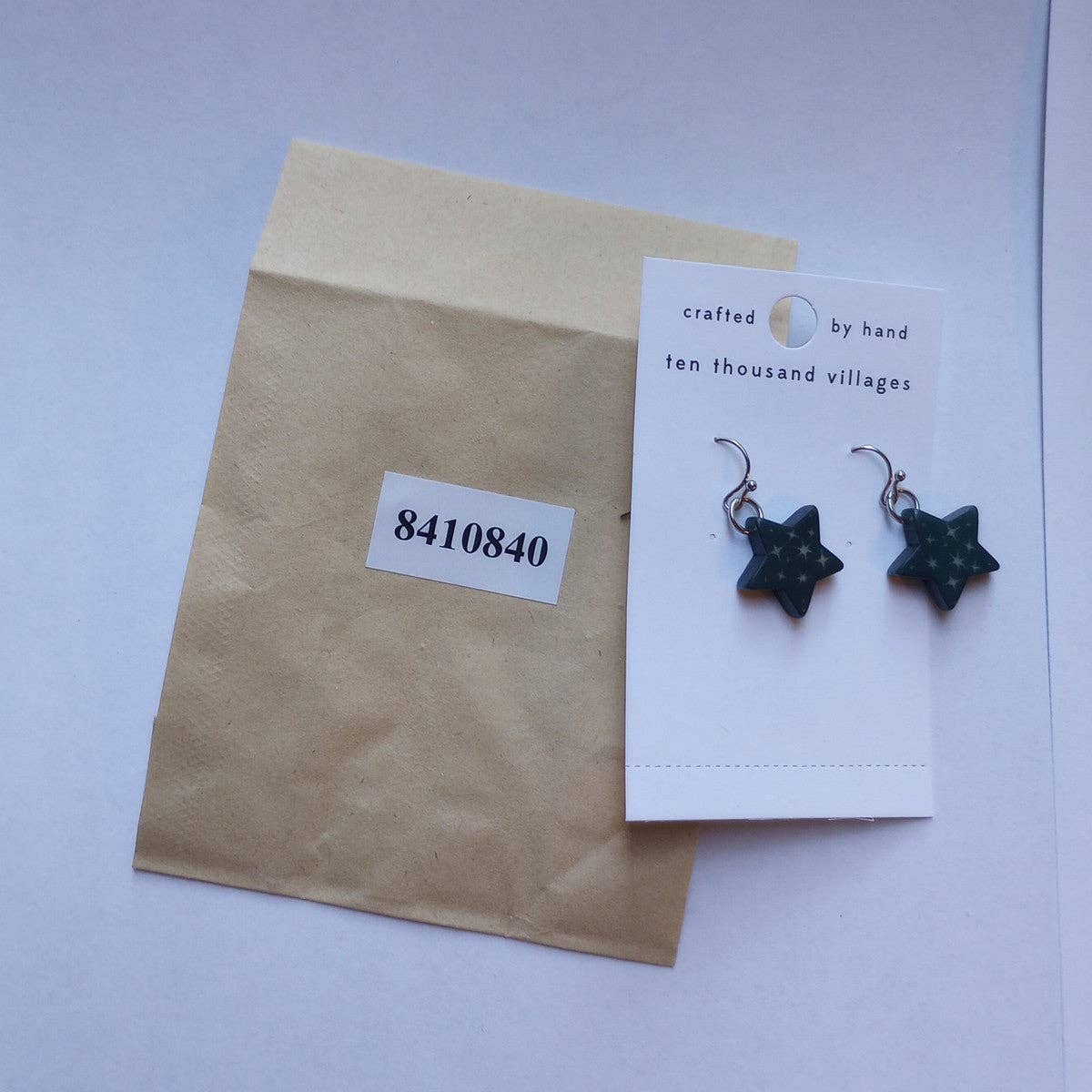 Sitaron Tagua Star Drop Earrings