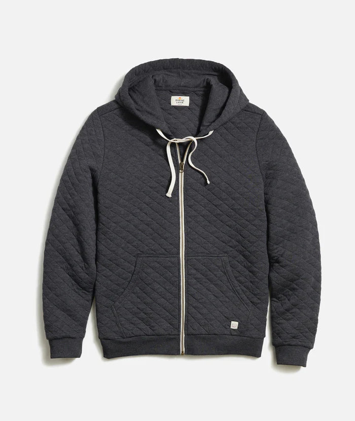 Corbet Quilted Full Zip Hoodie