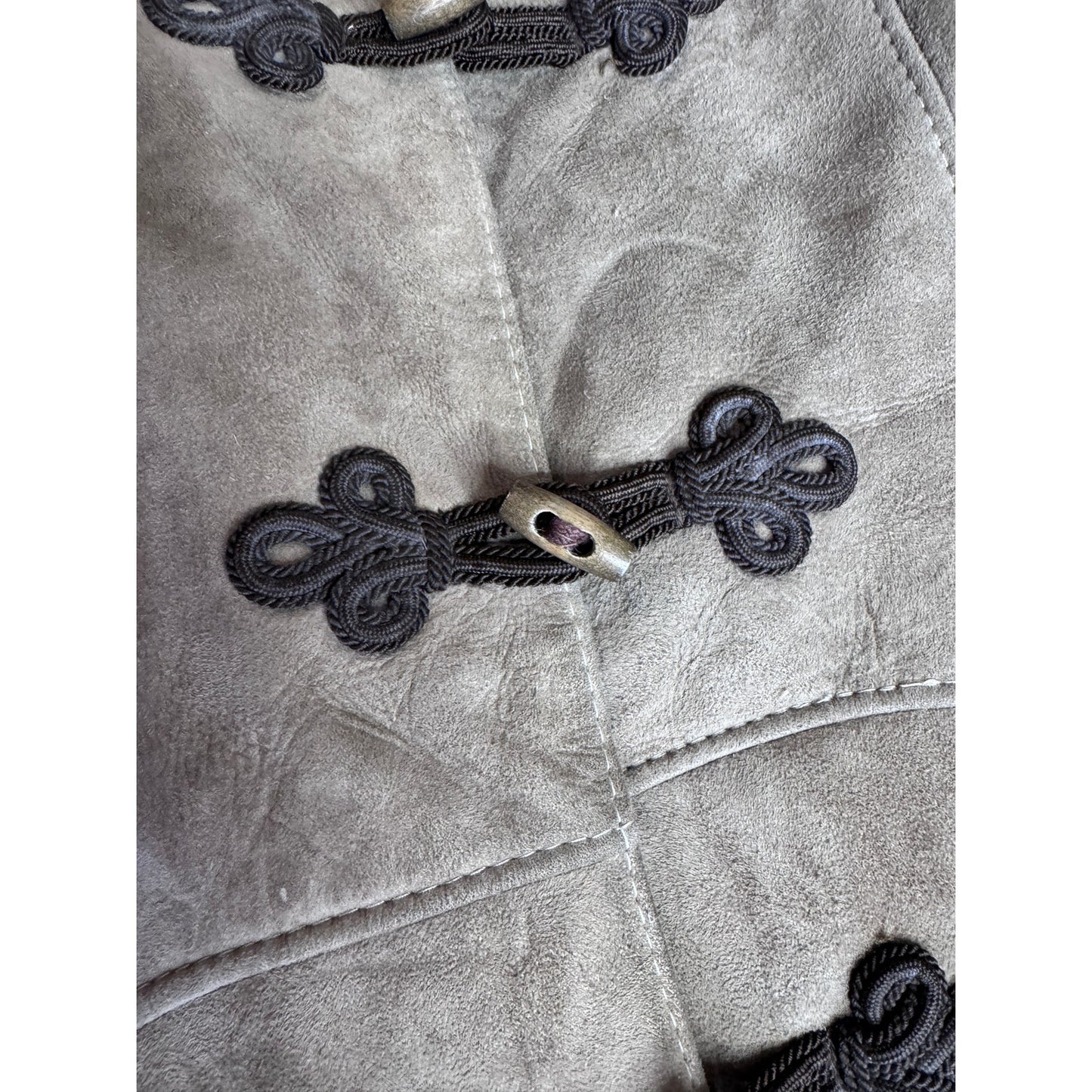 Vintage Sheepskin Shearling Fur Suede Penny Lane Style Medium Women Fitted