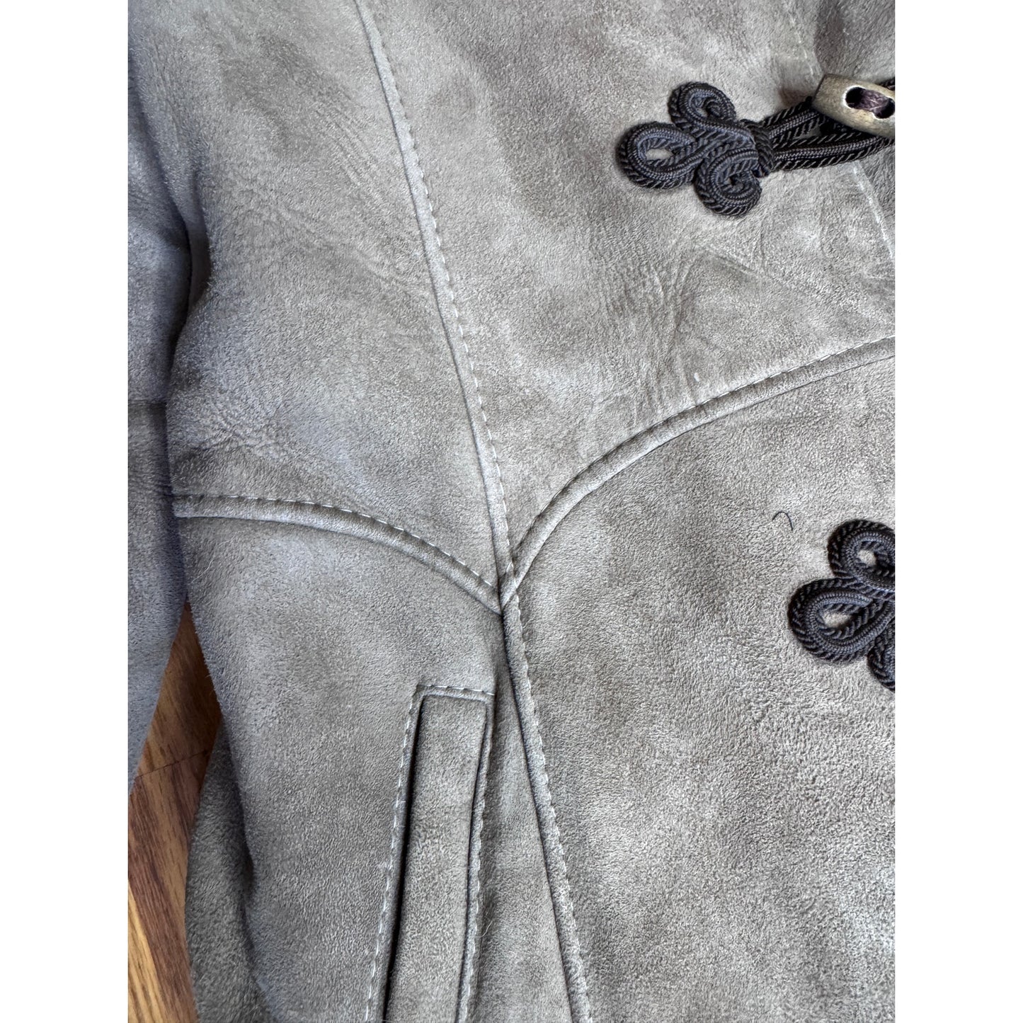 Vintage Sheepskin Shearling Fur Suede Penny Lane Style Medium Women Fitted