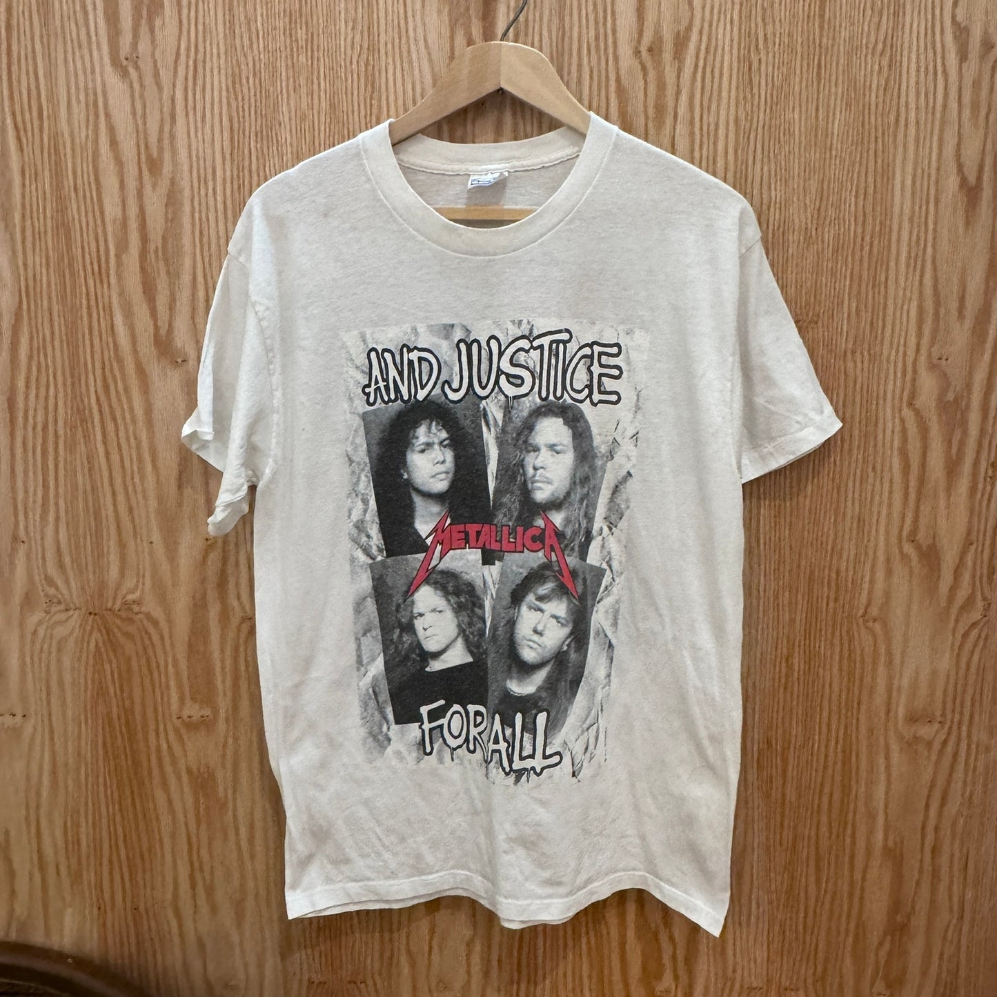 Vintage 1988 Metallica ‘And Justice For All’ 4 Albums Tour T-Shirt Rock Promo M