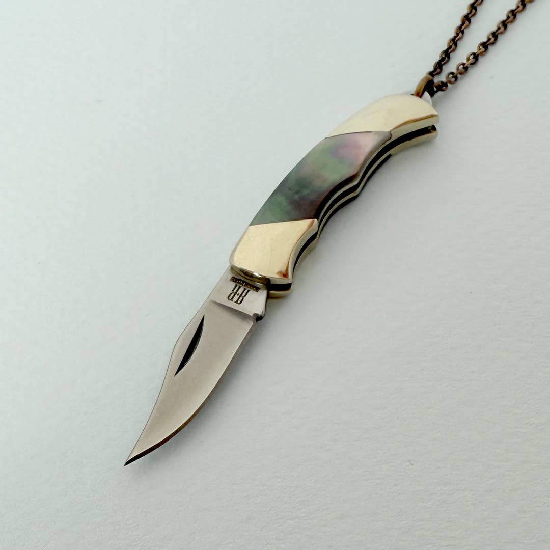 Shell Handled Knife Necklace