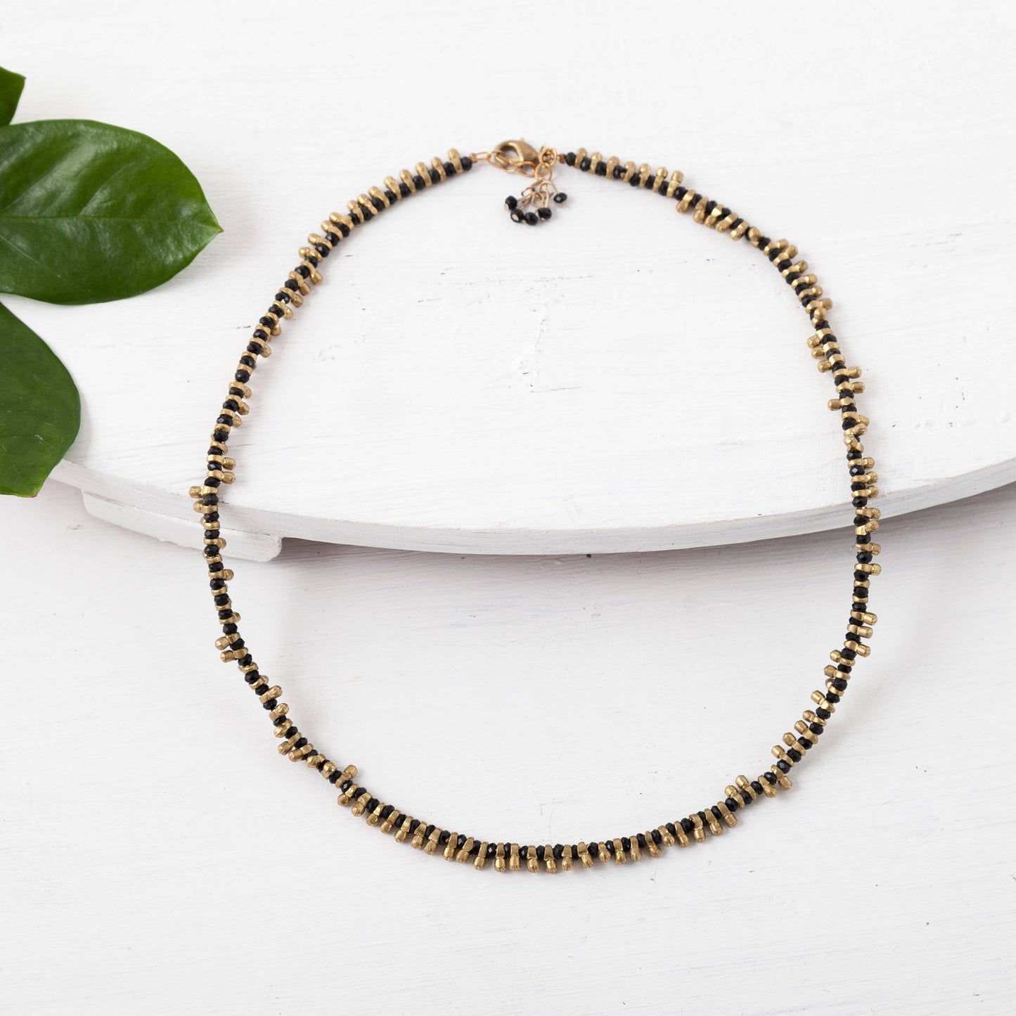 Brass Beaded Short Color Pop Necklace - Best Seller