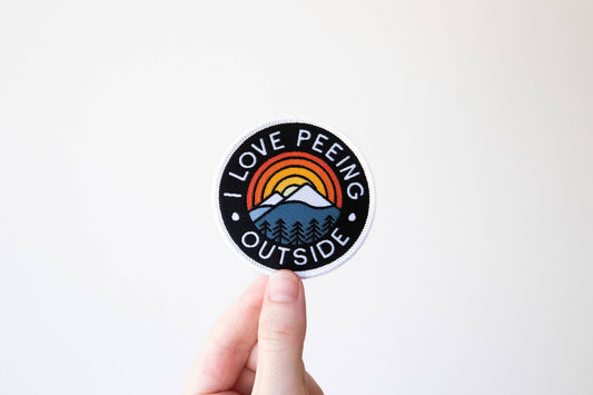 I Love Peeing Outside Patch | Iron On Embroidered Patch