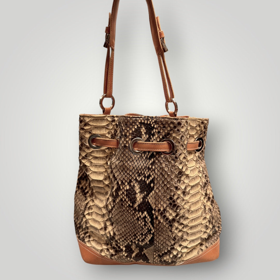 PRINCESS BEA AUERSPERG Genuine Snakeskin and Leather Bag Leather Lined