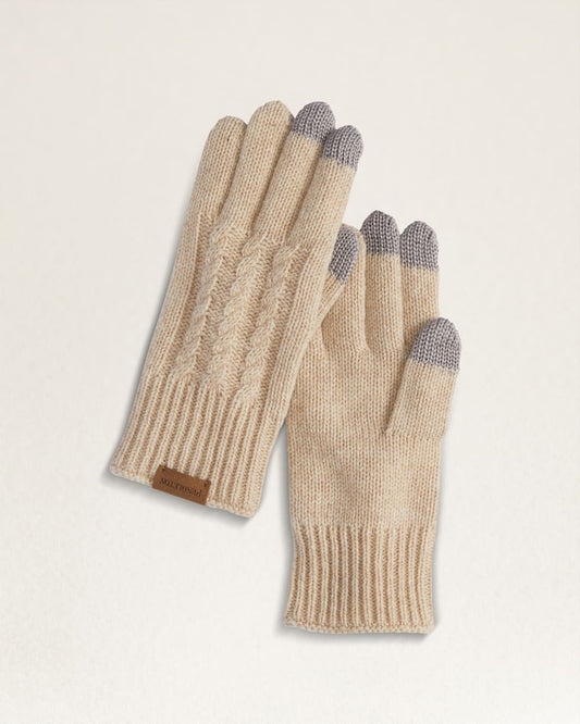 CABLE KNIT TEXTING GLOVE