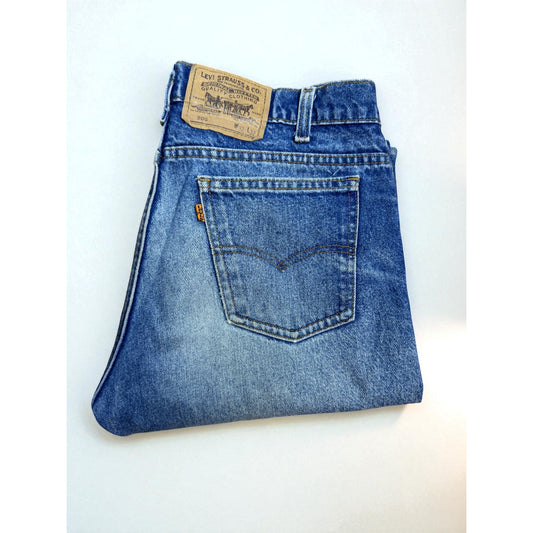 Vintage Levis 505 Denim 1990s 505 100% Cotton Medium Wash 32x32 Men's